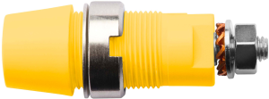 4 mm socket, screw connection, mounting Ø 12.2 mm, CAT III, yellow, SAB 6922 NI / GE