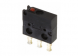 Ultraminiature snap-action switche, On-On, solder connection, pin plunger, 0.98 N, 0.1 A/30 VDC, IP40