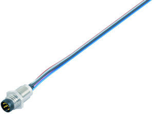 Sensor actuator cable, M8-flange plug, straight to open end, 3 pole, 0.2 m, 4 A, 09 3403 00 03