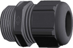 Cable gland, M12, Clamping range 2 to 6 mm, IP68, black, MZKV 120181