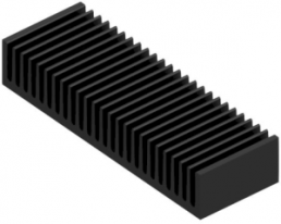Extruded heatsink, 50 x 150 x 27 mm, 1.8 to 1.15 K/W, black anodized