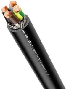 PVC motor connection cable ÖLFLEX SERVO 2YSLCY-JB 4 G 16 mm², AWG 6, shielded, black