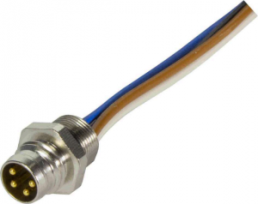 Sensor actuator cable, M8-flange plug, straight to open end, 4 pole, 0.5 m, 3 A, 21347900475050
