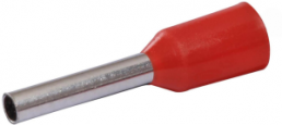 Insulated Wire end ferrule, 1.0 mm², 8 mm long, red, 22C427