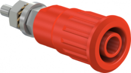 4 mm socket, screw connection, mounting Ø 12.2 mm, CAT III, red, 49.7092-22
