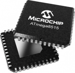 AVR microcontroller, 8 bit, 16 MHz, LCC-44, ATMEGA8515-16JU