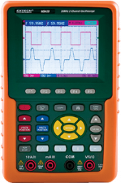 2-channel Hand-held oscilloscope MS420, 20 MHz, 100 MSa/s, 3.8" LCD, 17.5 ns