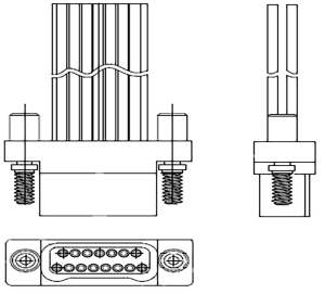 D-Sub connector, 9 pole, crimp connection, 9-1589475-0