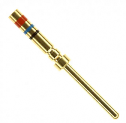 Pin contact, 0.08-0.4 mm², AWG 28-22, crimp connection, gold-plated, 204370-2