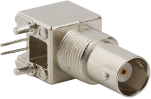 BNC socket 50 Ω, solder connection, angled, 031-5640