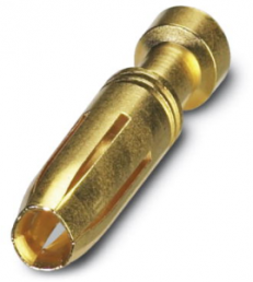 Receptacle, 0.5 mm², AWG 20, crimp connection, gold-plated, 1674859