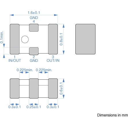MEM1608P75R0T001 TDK Interference suppression filter Image 2