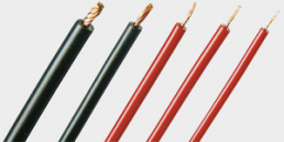 Silicone-stranded wire, highly flexible, halogen free, SiliVolt-HV, 0.75 mm², AWG 20, black, outer Ø 5 mm