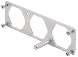 Panel mounting frame, size B24, stainless steel, 1103780000