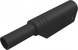 4 mm plug, screw connection, 0.5-1.5 mm², CAT II, black, LAS S WS AU SW