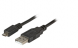 USB 2.0 Connection cable, USB plug type A to Micro-USB plug type B, 1 m, black