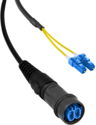 FO patch cable, LC to LC-plug, 150 m, OS1, singlemode 9/125 µm
