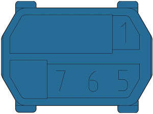 Coding element for Male connectors, 243-8014