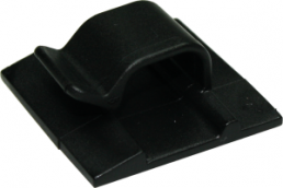 Mounting base, polyamide, black, self-adhesive, (L x W x H) 25 x 25 x 13 mm