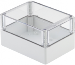 Polycarbonate enclosure, (L x W x H) 100 x 175 x 125 mm, gray/transparent, IP67, 9535320000