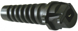 Strain relief, CD 5.6 to 7.4, Wt 0.8 to 2.5 mm, 1773, PA 6.6, black, with kink protection spiral