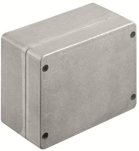 Aluminum enclosure, (L x W x H) 100 x 200 x 160 mm, gray (RAL 7001), IP67, 1939690000