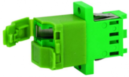 LC-plug, singlemode, ceramic, green, 100007164