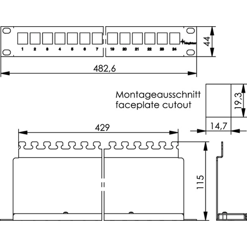 100021492 Telegärtner Connectin Modules, Patch Distributors Image 2