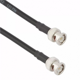 Coaxial Cable, BNC plug (straight) to BNC plug (straight), 50 Ω, LMR 240, grommet black, 1.219 m, 115101-22-48.00