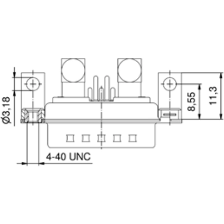 3021W1SAT78N20X CONEC D-Sub Connectors Image 2