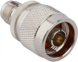 Coaxial adapter, 50 Ω, N plug to RP TNC socket, straight, 242130RP