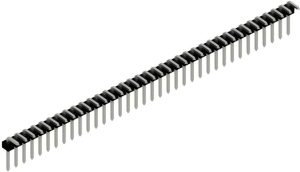 Pin header, 36 pole, pitch 2.54 mm, angled, black, 10058883