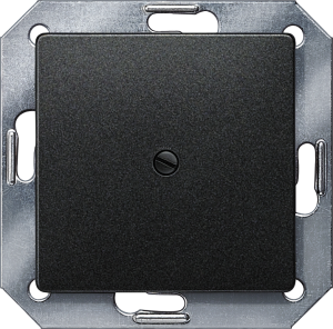 DELTA i-system blanking cover plate, carbon metallic