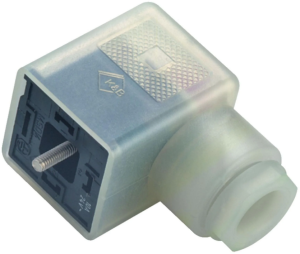 Valve connector, DIN shape A, 2 pole + PE, 230 V, 0.34-1.5 mm², 43 1730 142 03
