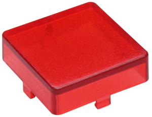 Aperture, square, (L x W x H) 14 x 14 x 5.5 mm, red, for short-stroke pushbutton, 5.46.681.021/1307