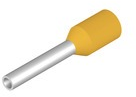 Insulated Wire end ferrule, 0.25 mm², 10 mm/6 mm long, yellow, 9021010000