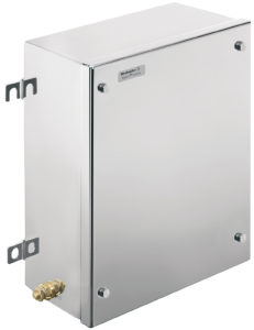 Stainless steel enclosure, (L x W x H) 150 x 260 x 350 mm, silver (RAL 7035), IP67, 1195900000