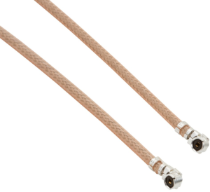 Coaxial Cable, AMC plug (angled) to AMC plug (angled), 50 Ω, RG-178, 1 m, A-1PA-178-01KN2