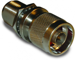 Coaxial adapter, 50 Ω, N plug to N socket, straight, 172336
