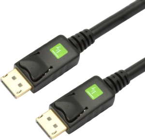DisplayPort connection cable, male-female, 0.5m, black