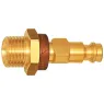 Nipple, brown, L 40 mm, 35 bar, brass, for couplings NW5, 107649