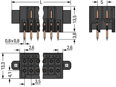 713-1417/107-000 WAGO PCB Connection Systems Image 2
