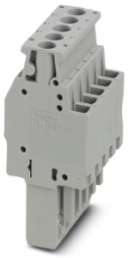 Plug, screw connection, 0.14-4.0 mm², 5 pole, 24 A, 6 kV, gray, 3045431