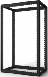 33 U cabinet rack, (H x W x D) 1600 x 600 x 1000 mm, steel, black gray, 20630-086