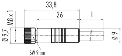 77 3406 0000 50008 0200 binder Sensor-Actuator Cables Image 2