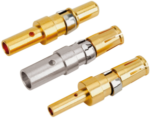 Pin contact, AWG 12-10, crimp connection, gold-plated, 131C11139X