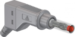 4 mm plug, screw connection, 2.5 mm², CAT II, gray, 66.9328-28