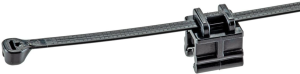 Edge clip, max. bundle Ø 51 mm, nylon/steel galvanized, black, (L x W x H) 203 x 13.7 x 17 mm