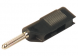 4 mm plug, screw connection, 2.5 mm², black, BSB 20 K SW