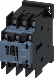 Power contactor, 3 pole, 17 A, 1 Form A (N/O) + 1 Form B (N/C), coil 400-440 VAC, Ring cable lug connection, 3RT2025-4AR60